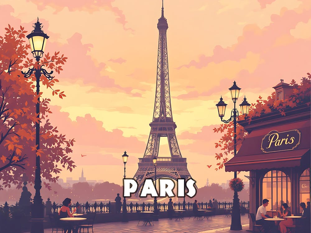 Paris At Sunset