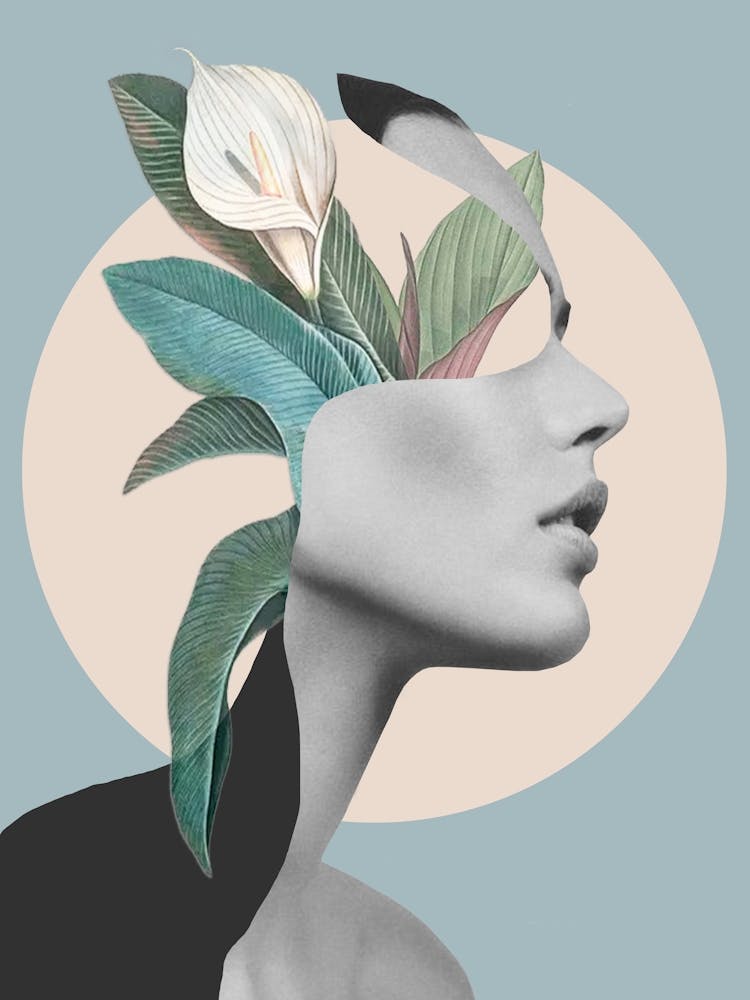 Floral Portrait Collage