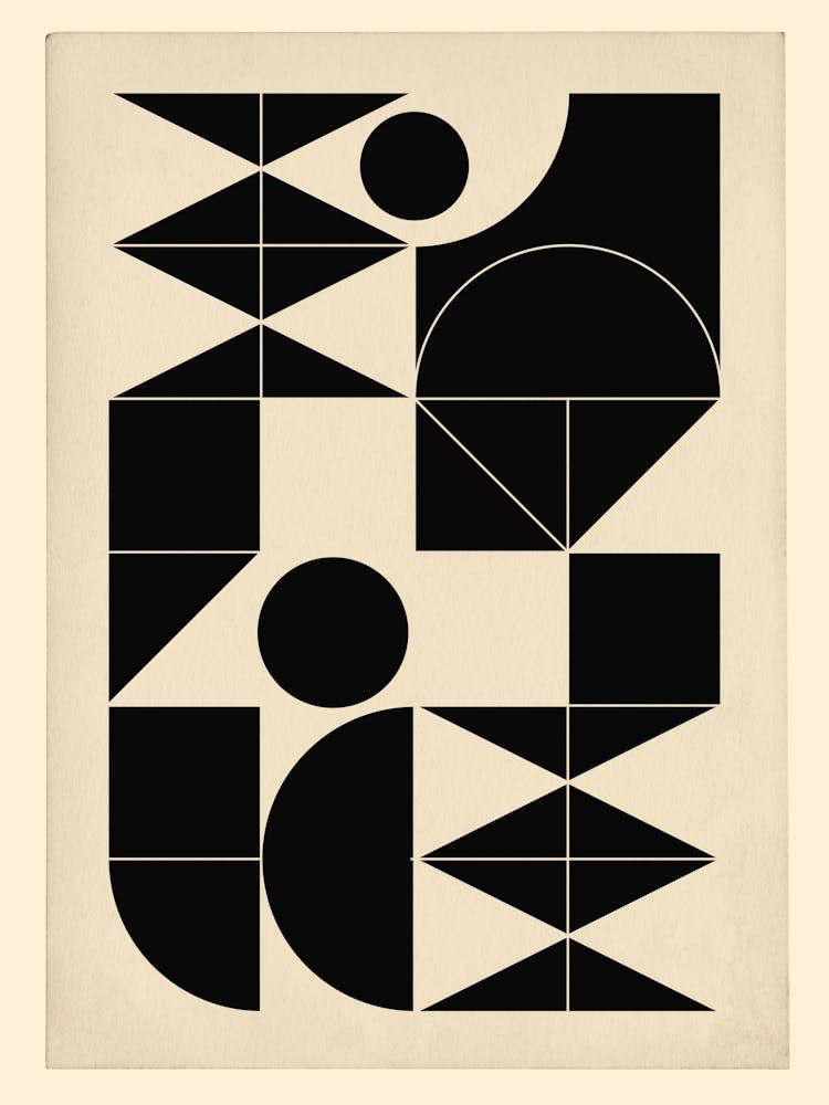 Geometrische Formen Schwarz und Weiß 9