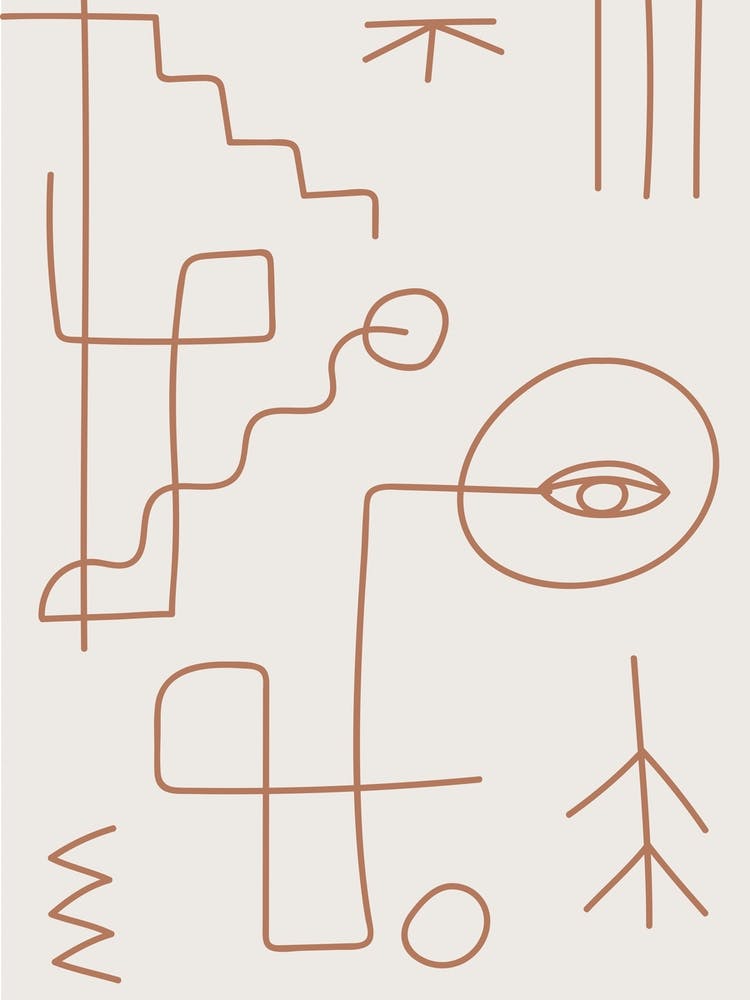 Warm Abstract Iv Line