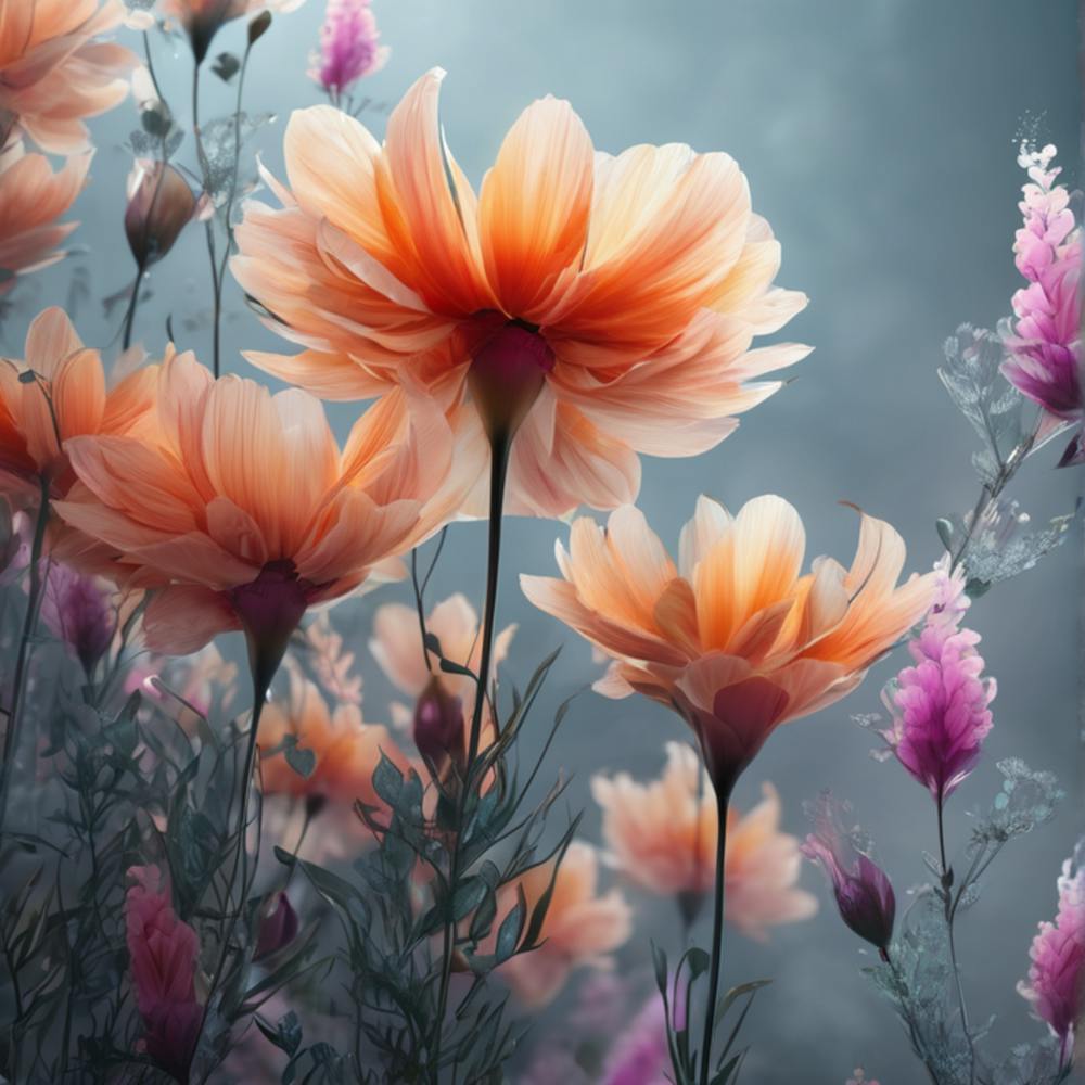 Cosmos Flowers 3