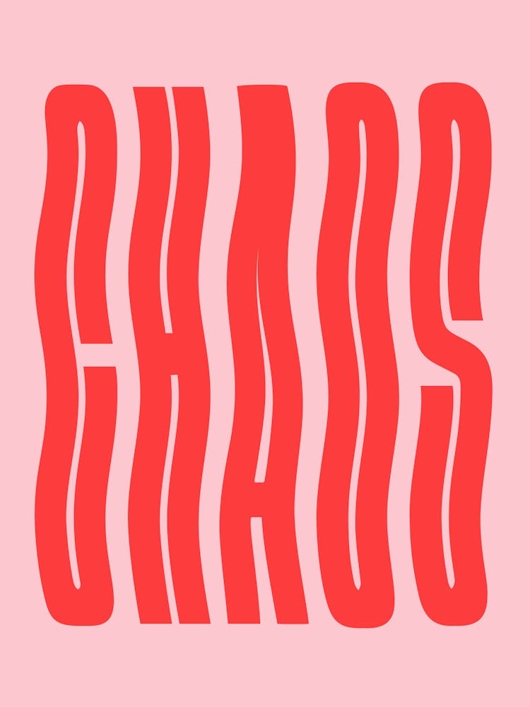 Pink Chaos Typography
