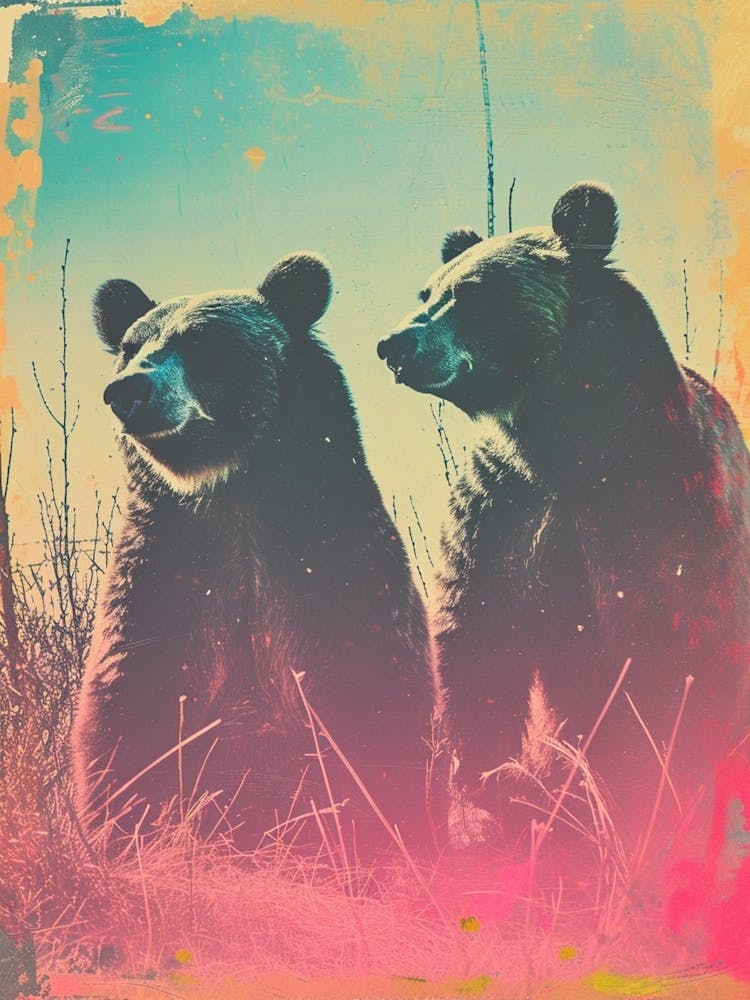 Polaroid Style Bear 3