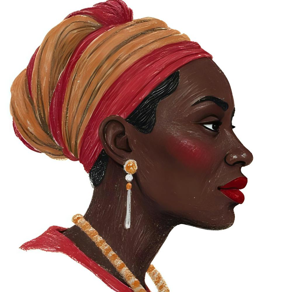 Porträt einer afroamerikanischen Frau 2