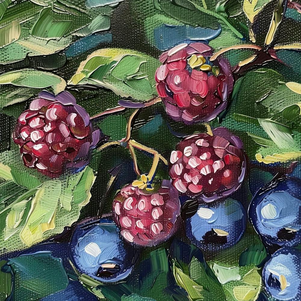 Blueberries Fairycore Painting 4