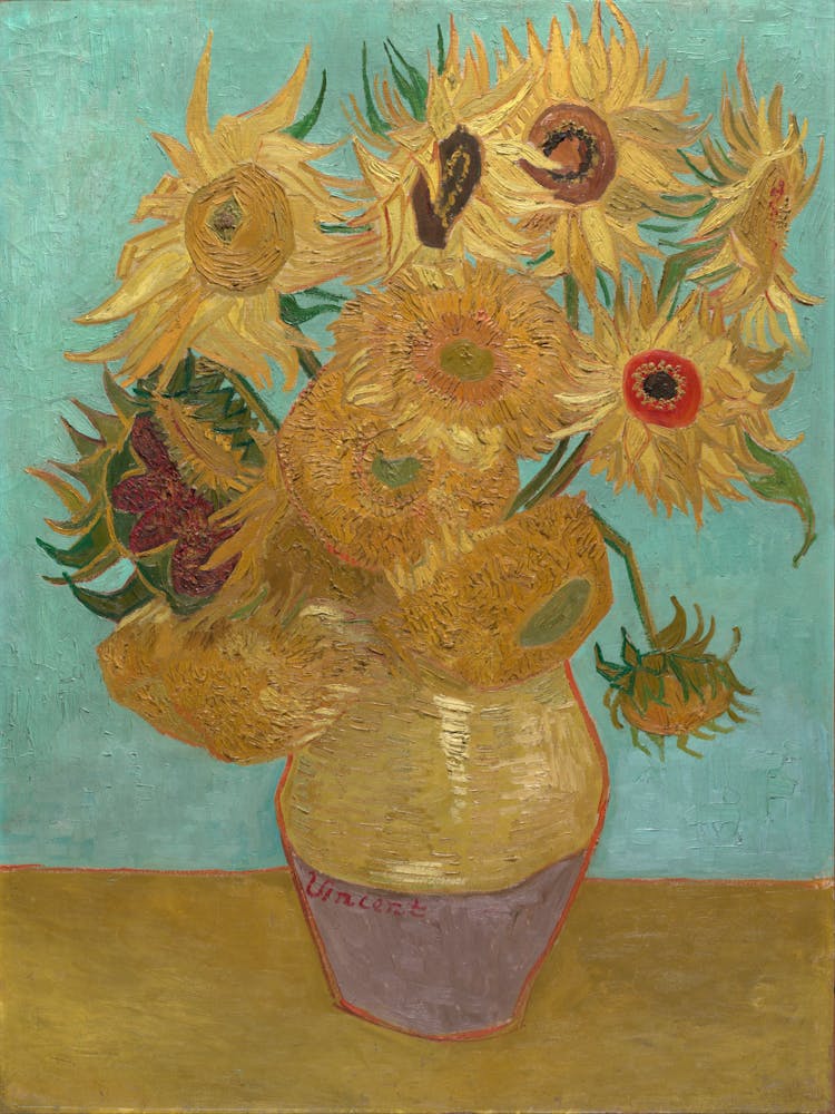 Vincent Van Gogh, Sunflowers, Third Version, Repetition, 1889.