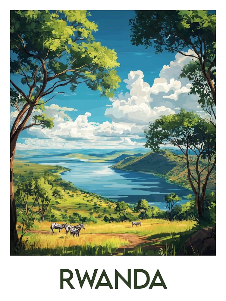 Affiche de voyage Rwanda 1