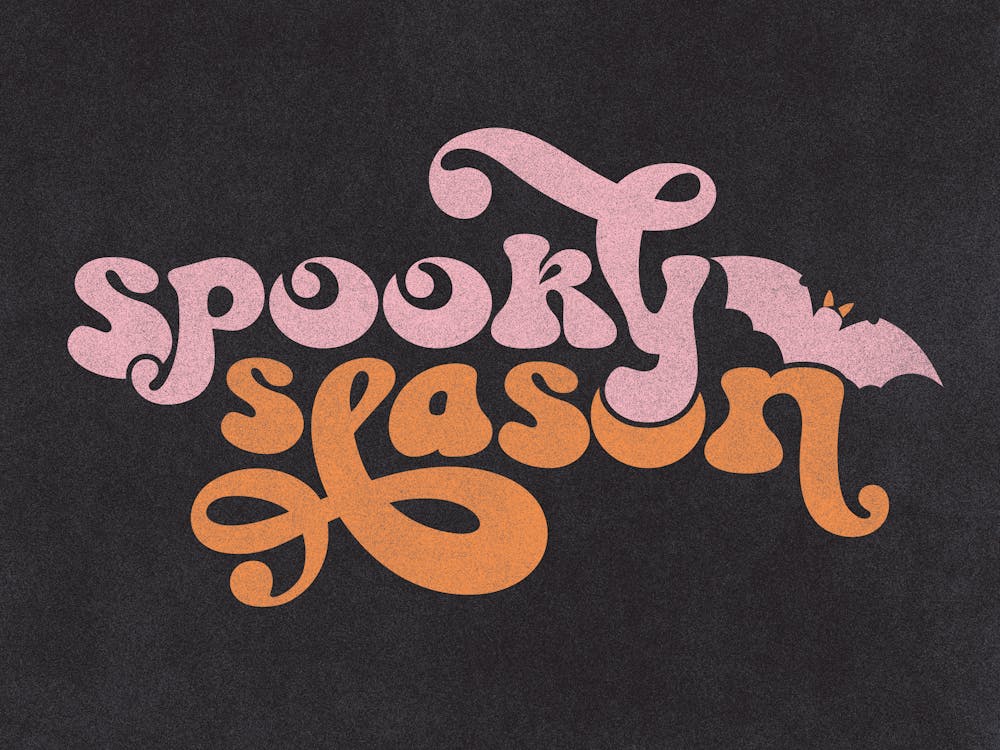 Spooky Season Art | Halloween Wall Art | Seasonal Decor | Preppy Halloween Prints | Pink Black + Orange Wall Art | Witchy Art | Witchy Decor | Spooky
