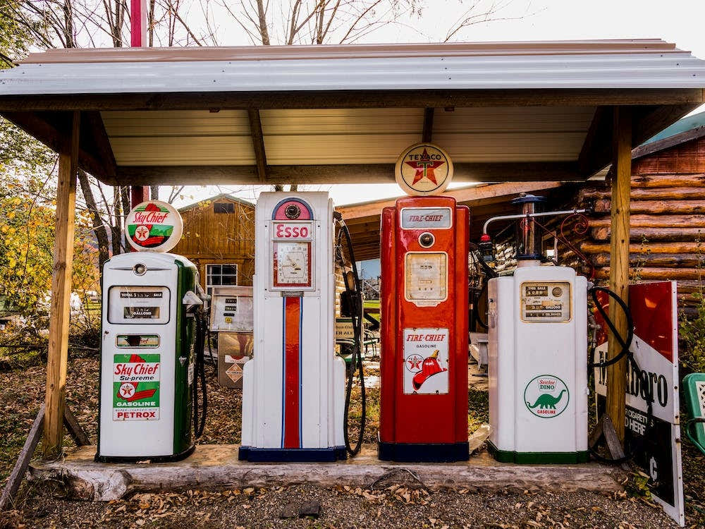 Vintage Gasoline Station West Virginia