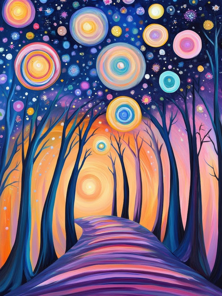 Starry Night In The Woods