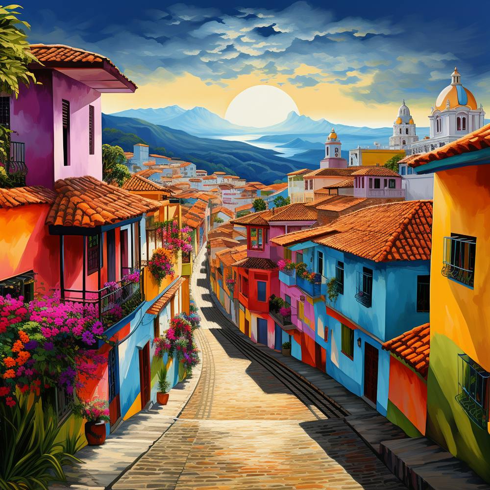 Colorful Houses In Colombia 1