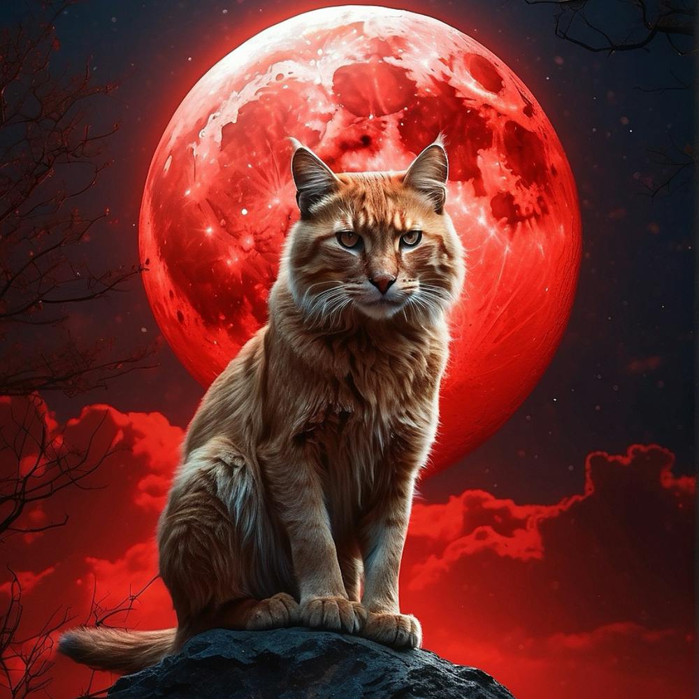 Cat In The Moonlight