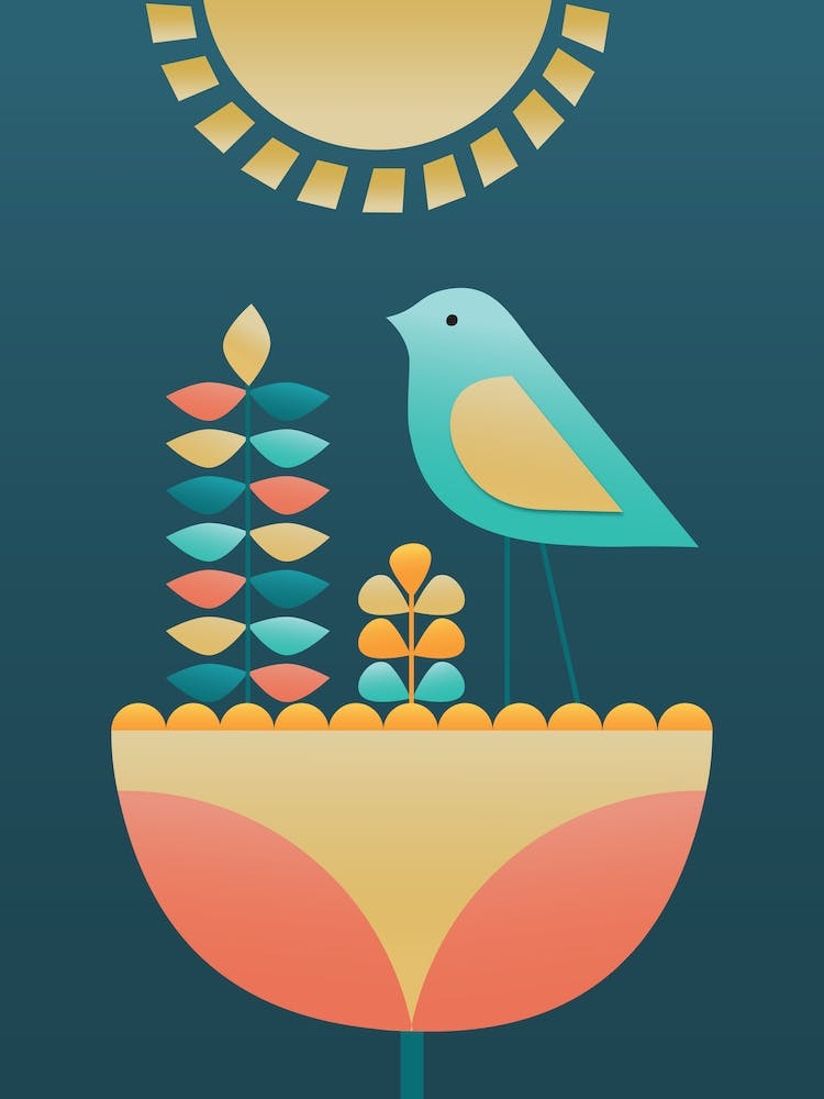Bird And Flower II