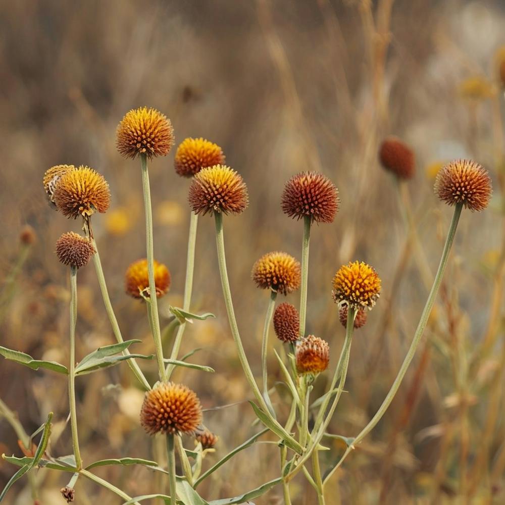 Close Up Of Wild Plants Showcasing Cone Shaped Flowers 1