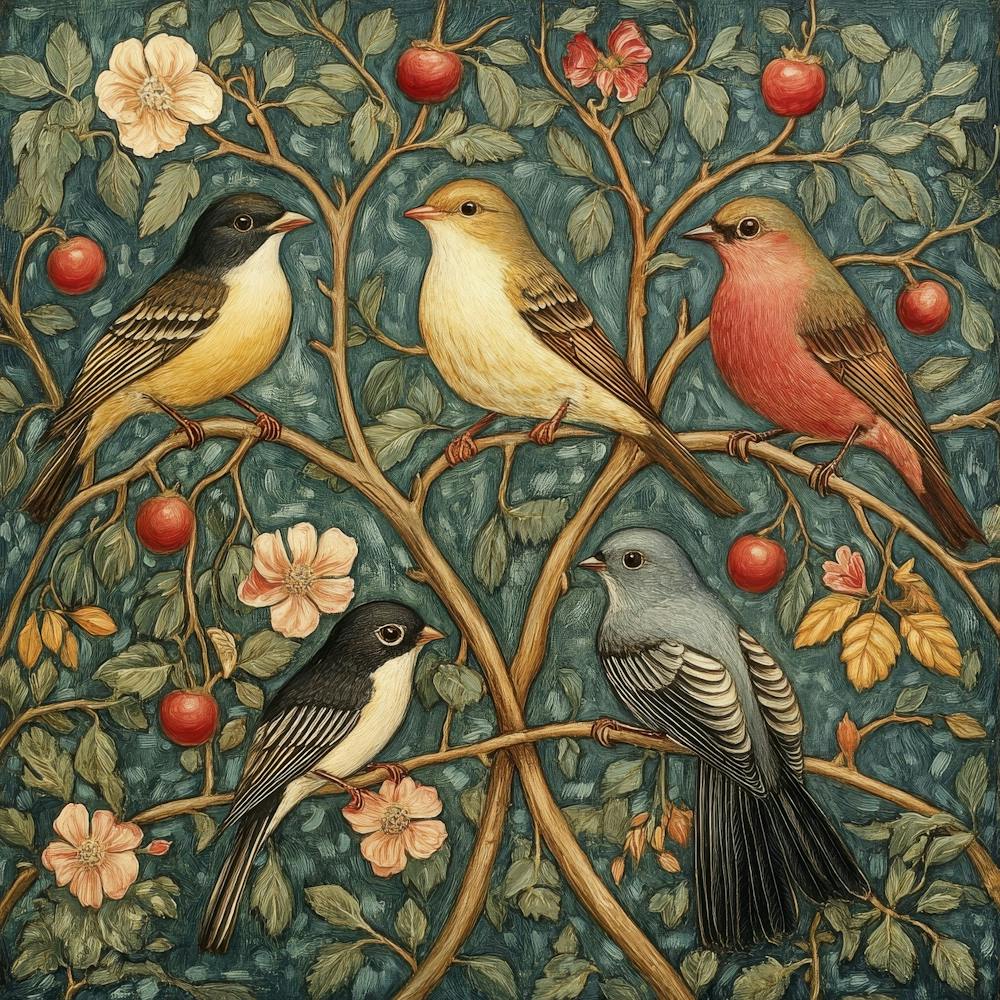 Birds In A Tree Art 7