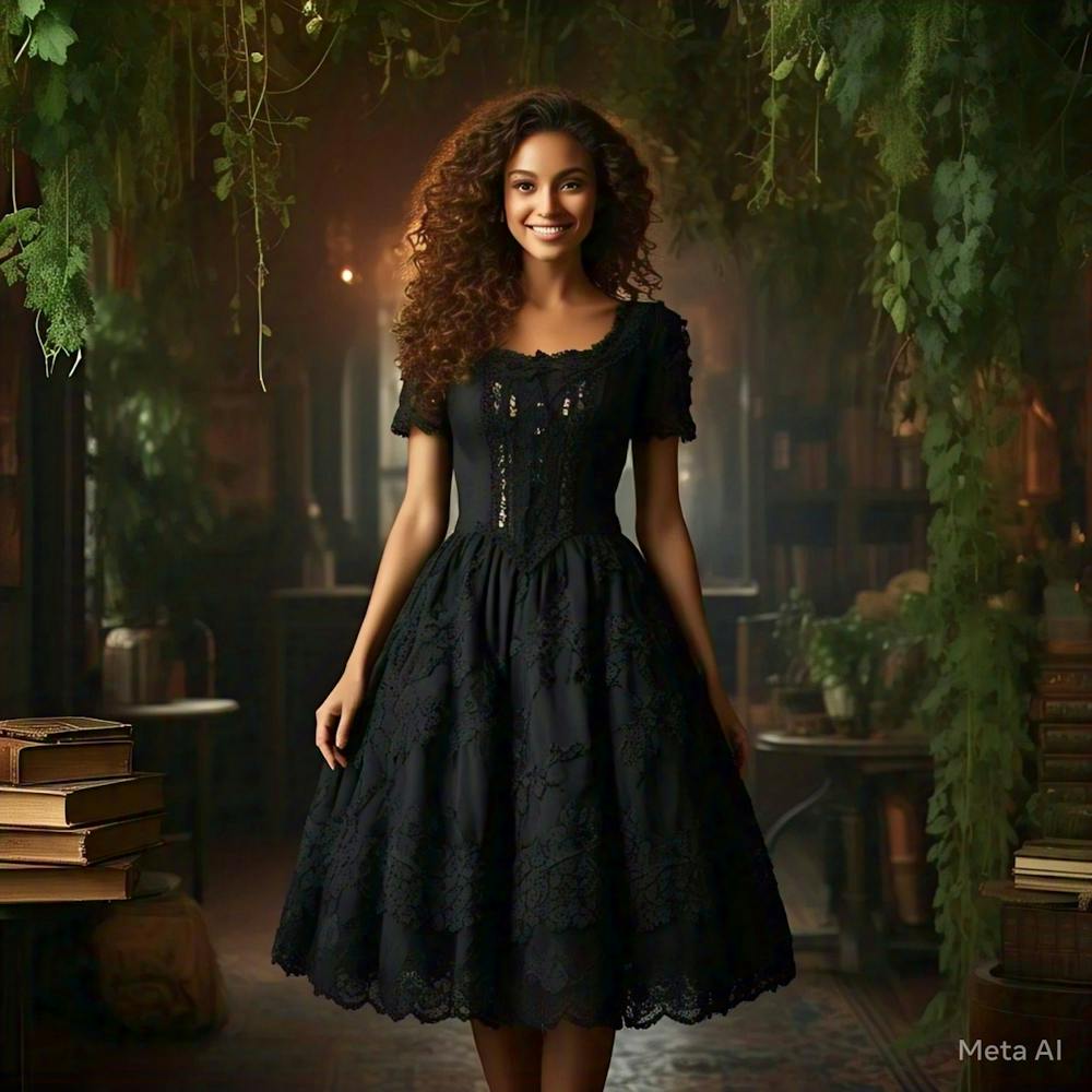 Woman In A Black Dress