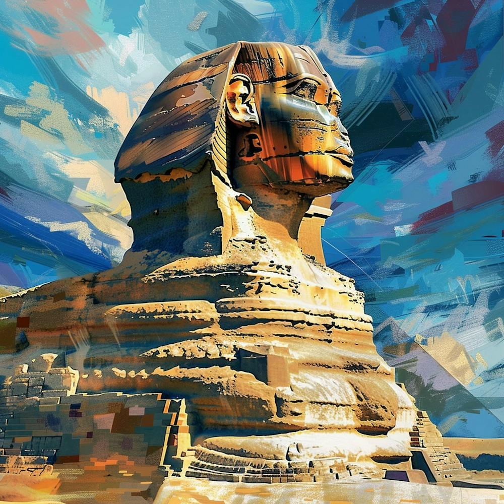 A Sphinx In Giza Expressive Strokes Illustration 1719992152 2