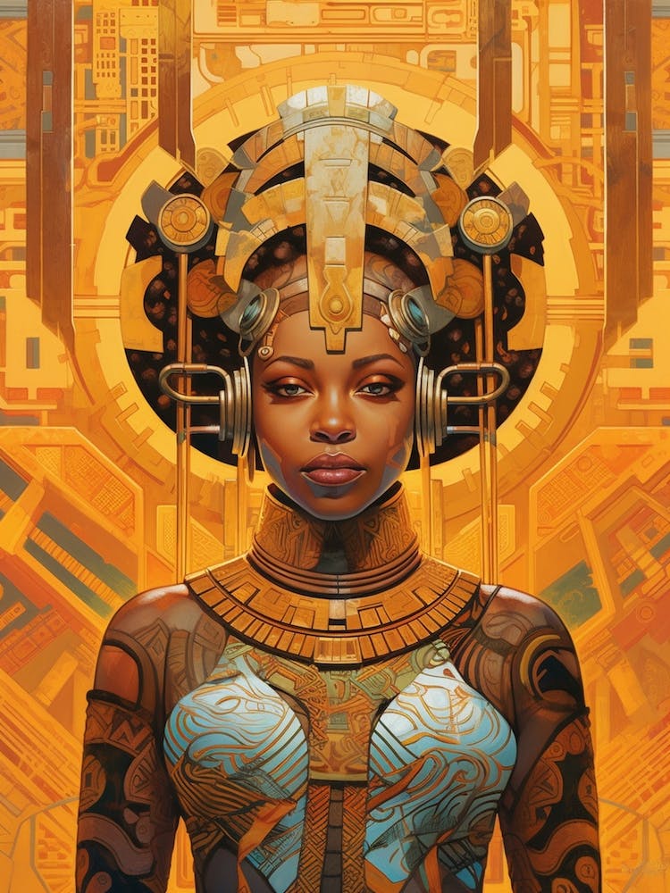 Afrocentric Pattern Illustration 11