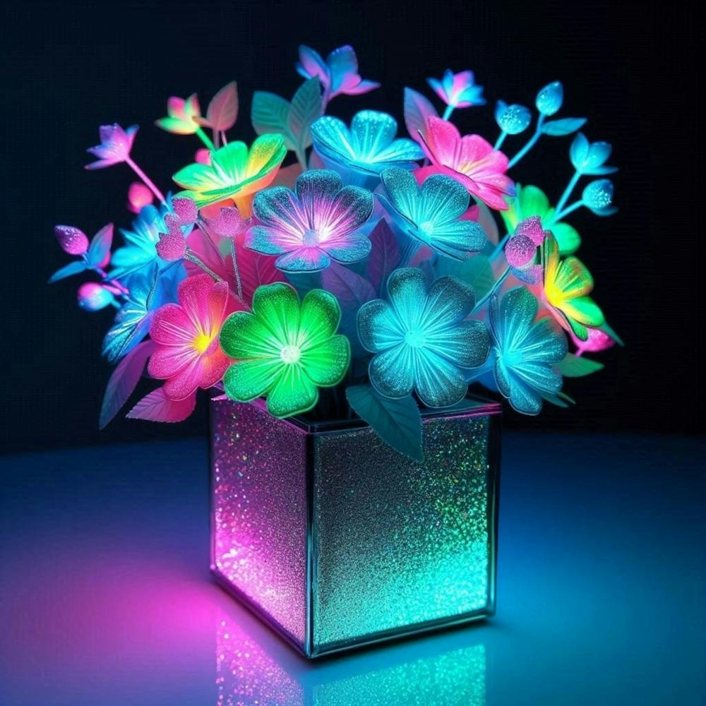 Glow In The Dark Flowers 1