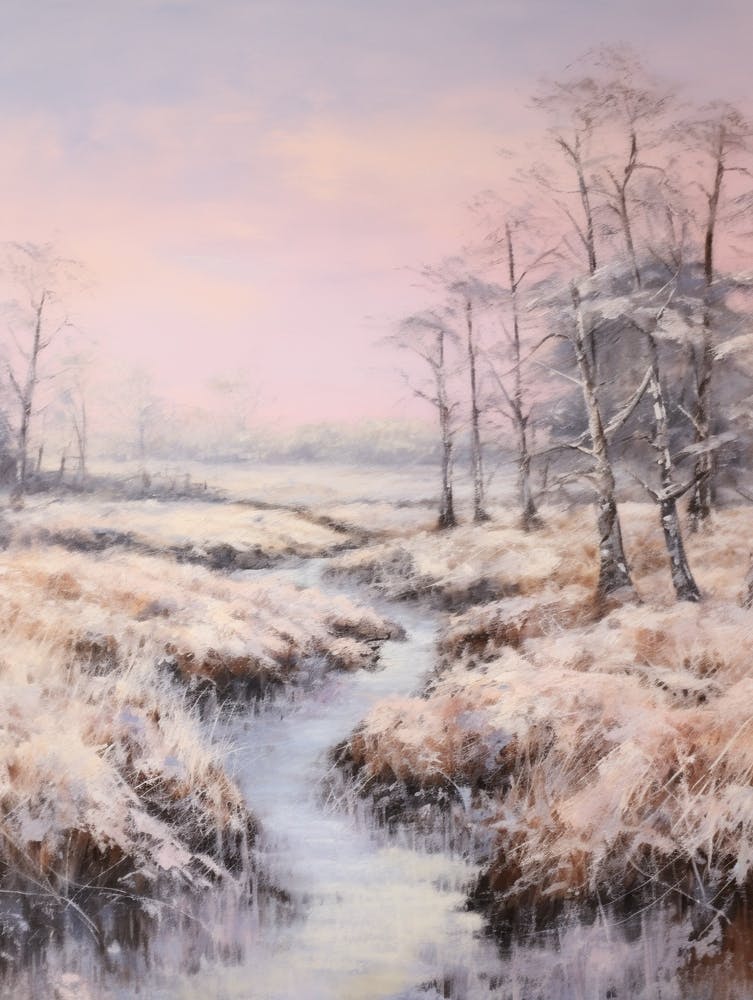 Dreamy Winter Painting Crins National Park France 2