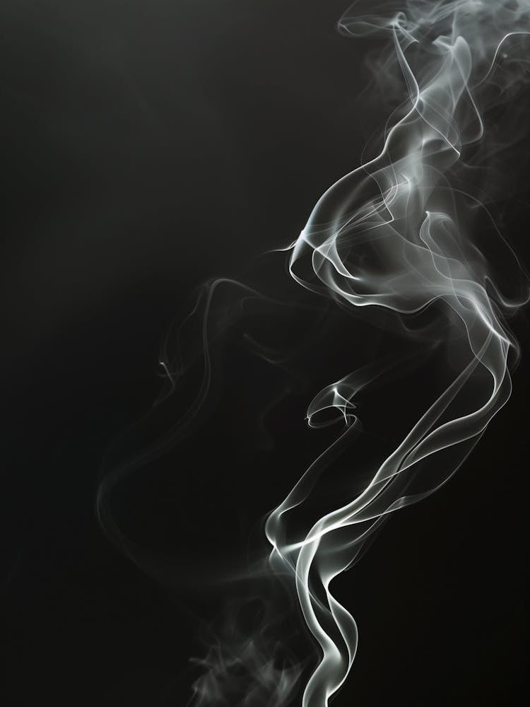 Smoke On Black Background