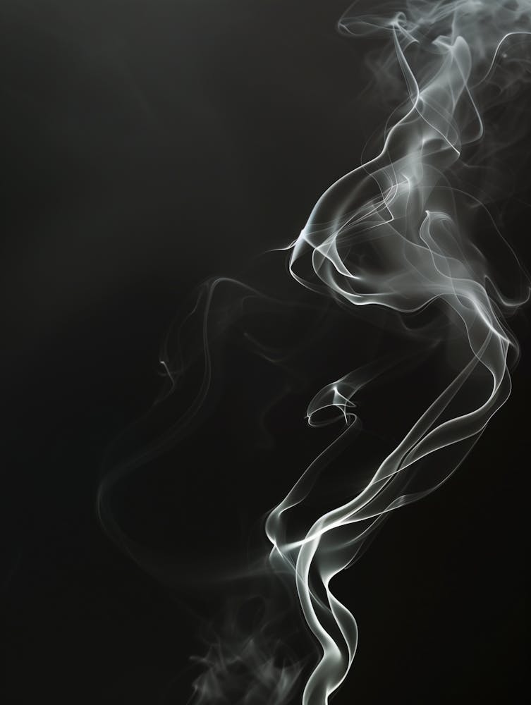 Smoke On Black Background