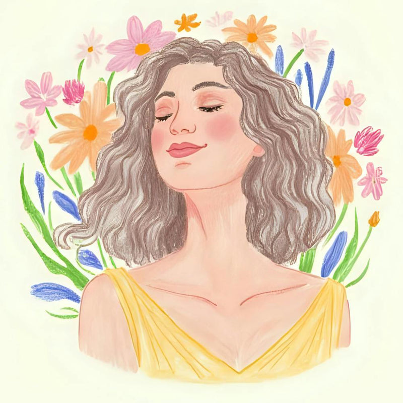 Girl With Flowers
