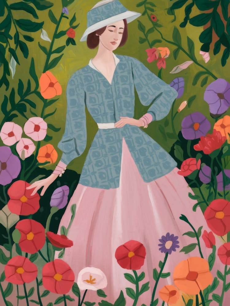 Vintage Garden Lady
