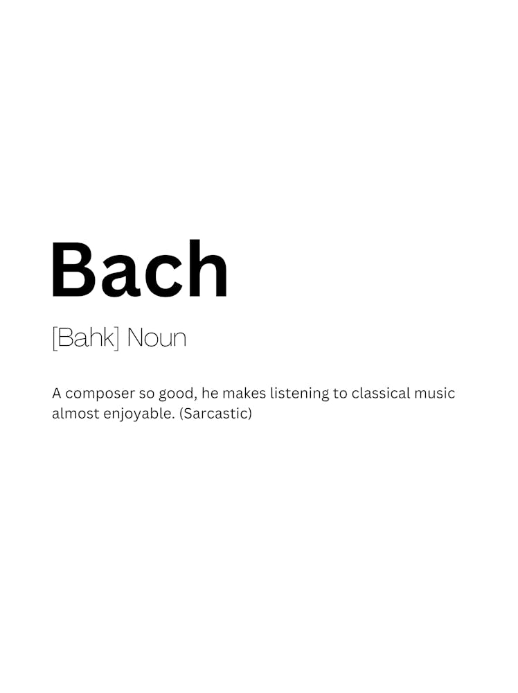 Bach Definition Meaning