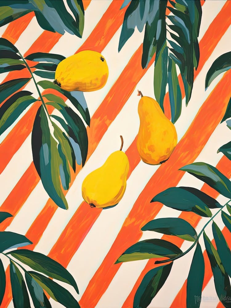 Mango Fruit Summer Illustration 2