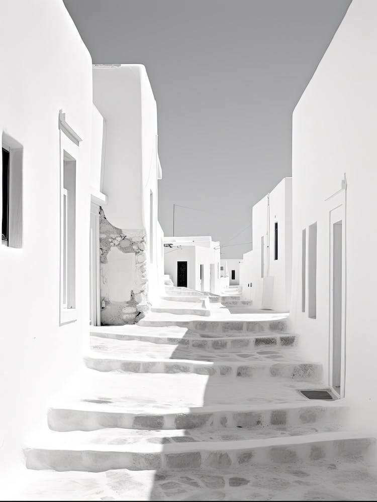 Mykonos, Greece, Photography In Black And White 2