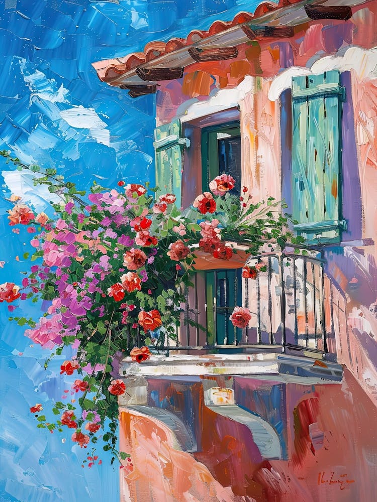 Balcony Painting In Paphos 1