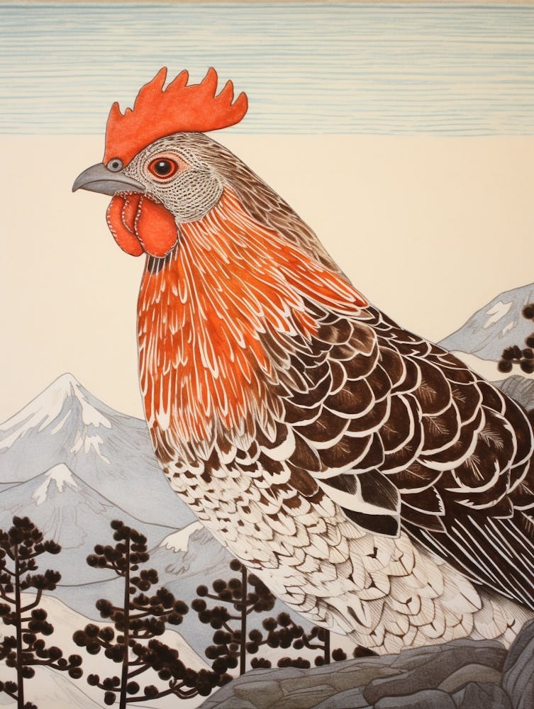 Bird Illustration Grouse 1