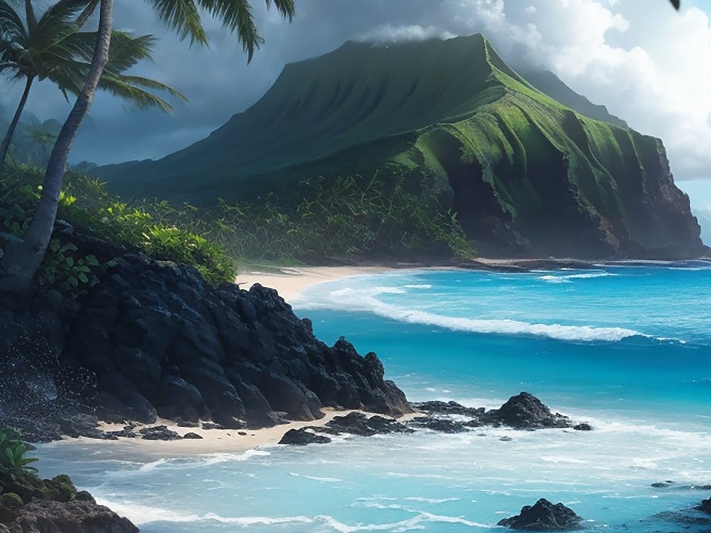 panoramic view of island