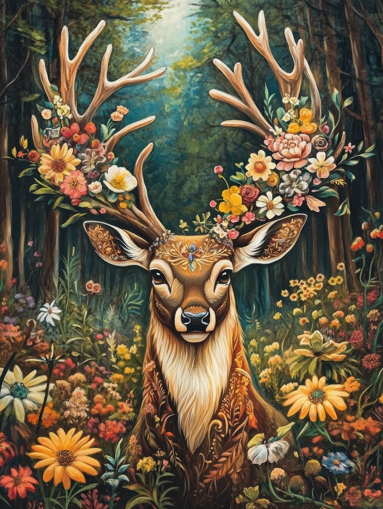 Deer In The Forest 6