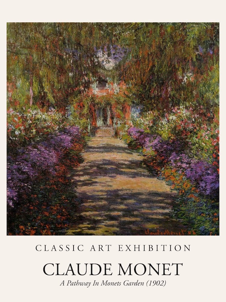 Ein Weg In Monets Garten, 1902 Von Claude Monet Poster