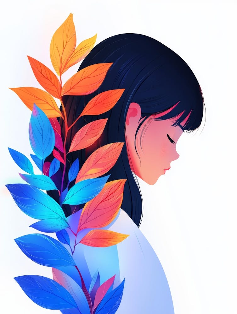 Girl With Leaves 16