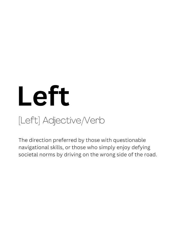 Left Definition Meaning