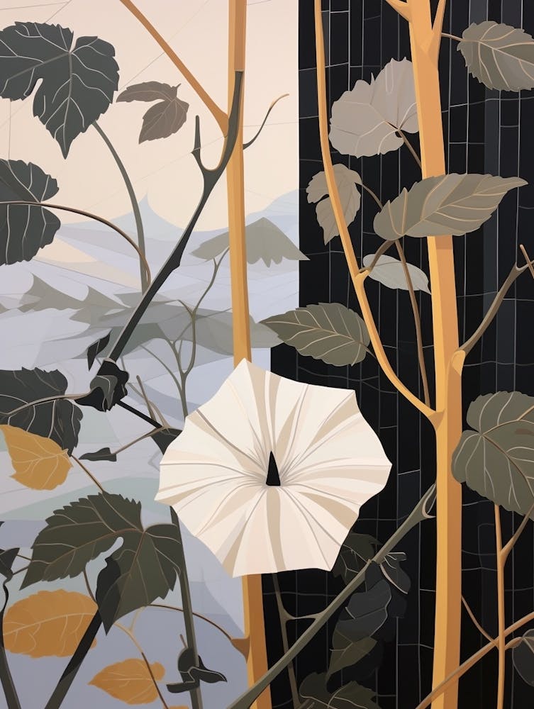 Flower Illustration Moonflower 2