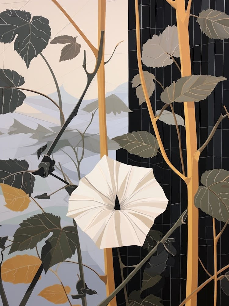 Flower Illustration Moonflower 2