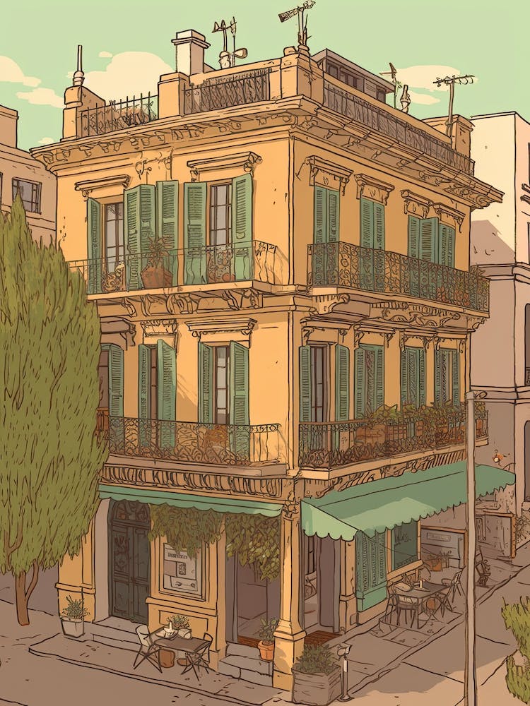 Buenos Aires Argentina Travel Illustration 4