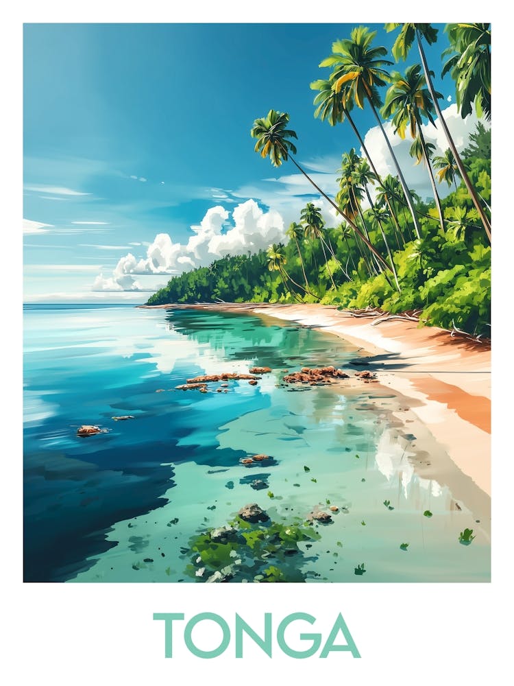 Tonga Reiseplakat