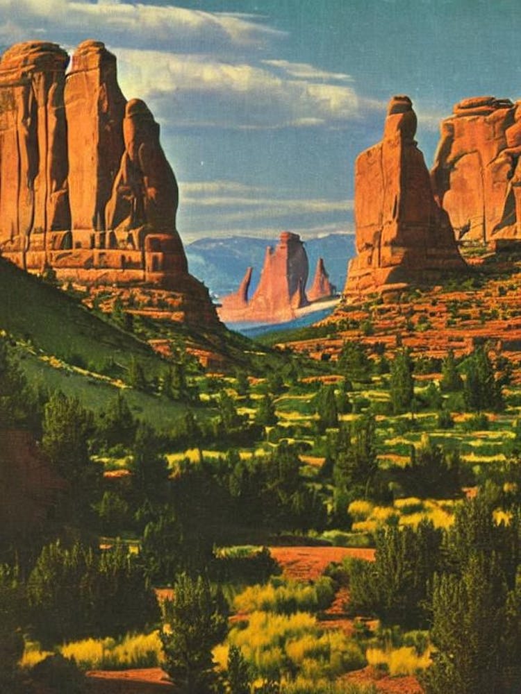 Arches National Park United States Of America Vintage Poster