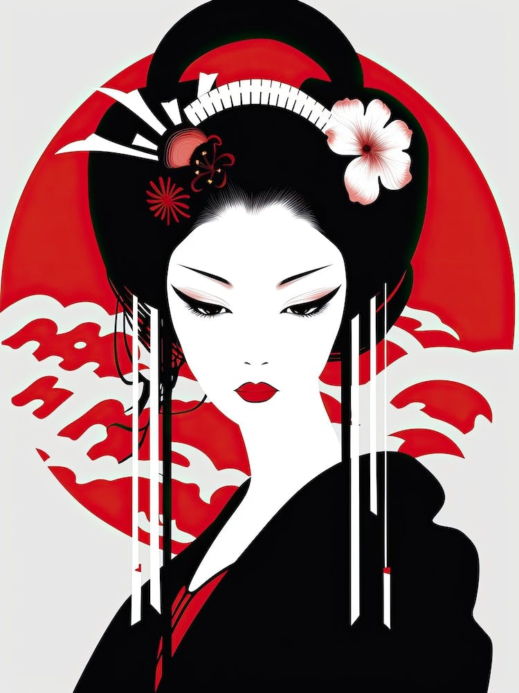 Geisha Simple Illustration 4