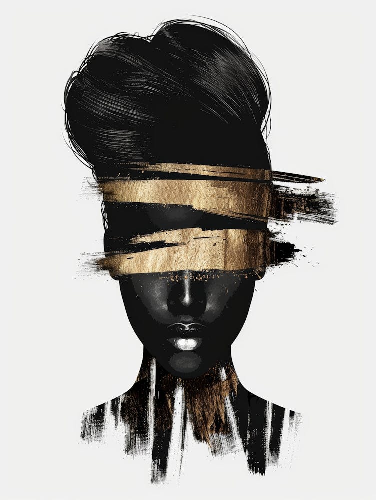 Black And Gold Canvas Print 16