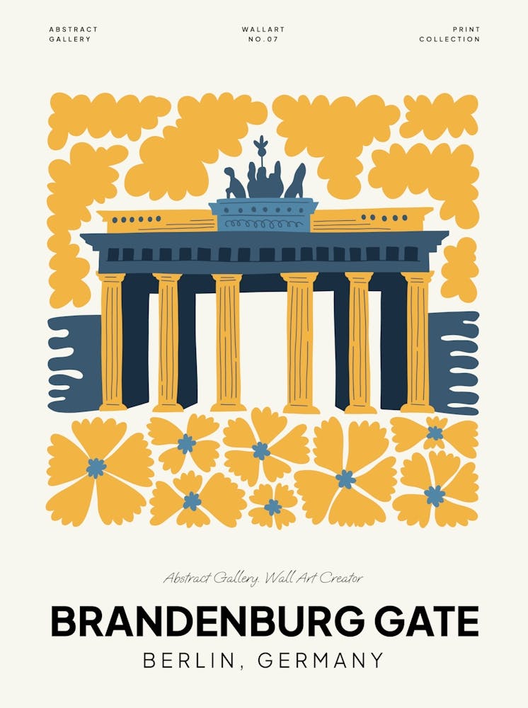Brandenburg Gate Berlin Travel Matisse Style