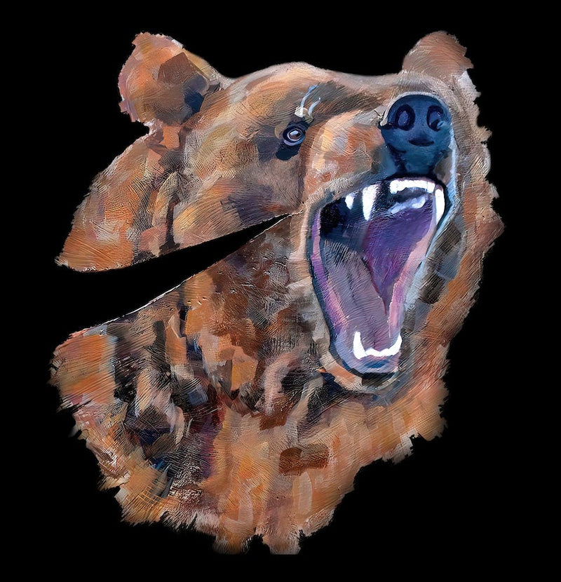 Angry Brown Bear