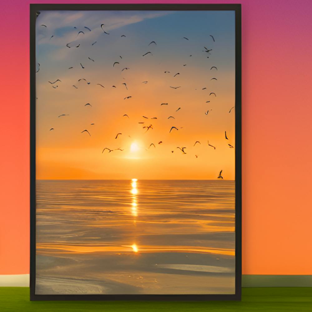 Sunset Seagulls 1