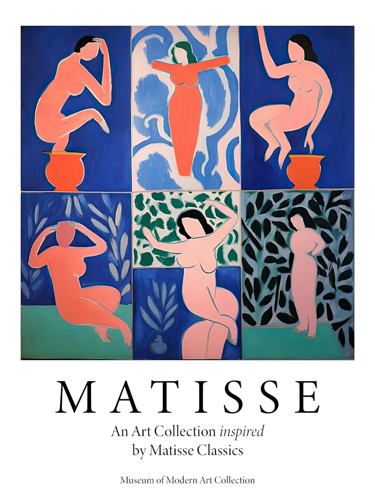 Women Dancing, Shape Study, The Matisse Inspired Art Collection Poster 7
