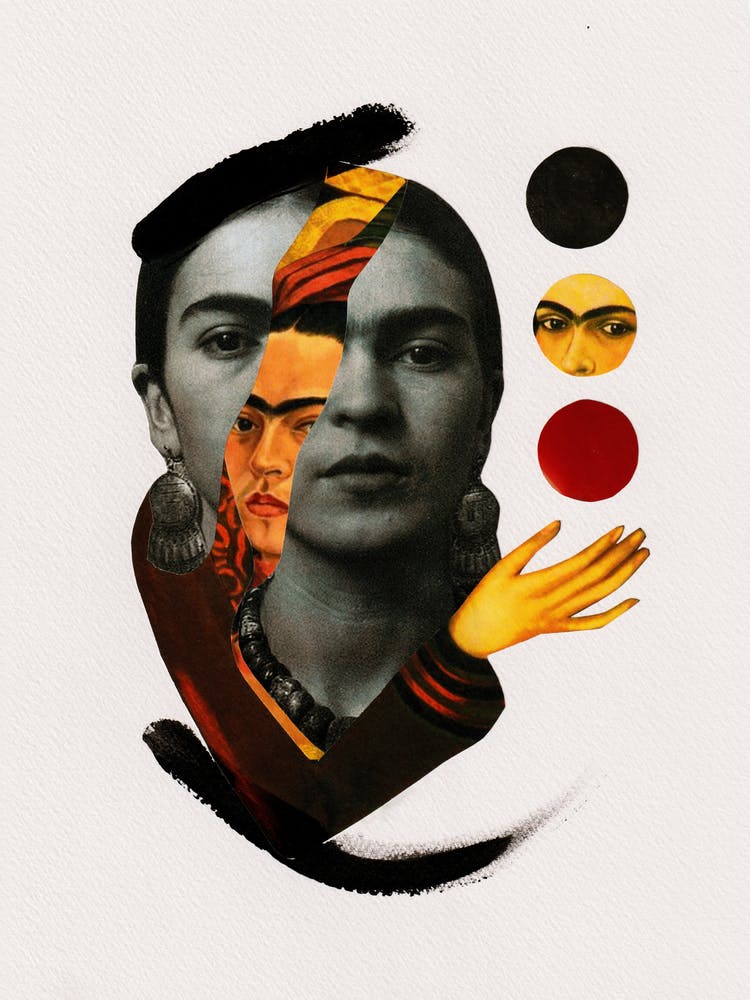 Frida Kahlo Collage Wall